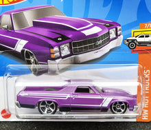 Load image into Gallery viewer, Hot Wheels 2024 &#39;71 El Camino Purple #132 HW Hot Trucks 7/10 New
