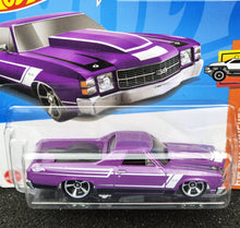 Load image into Gallery viewer, Hot Wheels 2024 &#39;71 El Camino Purple #132 HW Hot Trucks 7/10 New
