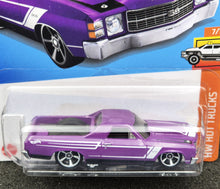 Load image into Gallery viewer, Hot Wheels 2024 &#39;71 El Camino Purple #132 HW Hot Trucks 7/10 New Long Card
