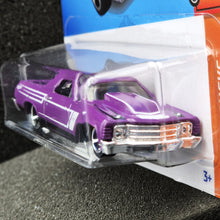 Load image into Gallery viewer, Hot Wheels 2024 &#39;71 El Camino Purple #132 HW Hot Trucks 7/10 New Long Card
