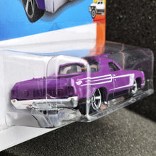 Load image into Gallery viewer, Hot Wheels 2024 &#39;71 El Camino Purple #132 HW Hot Trucks 7/10 New Long Card
