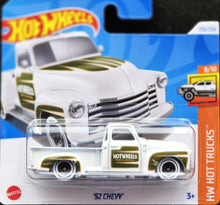 Load image into Gallery viewer, Hot Wheels 2024 &#39;52 Chevy White #139 HW Hot Trucks 8/10 New
