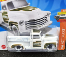 Load image into Gallery viewer, Hot Wheels 2024 &#39;52 Chevy White #139 HW Hot Trucks 8/10 New
