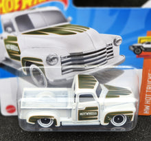 Load image into Gallery viewer, Hot Wheels 2024 &#39;52 Chevy White #139 HW Hot Trucks 8/10 New
