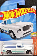 Load image into Gallery viewer, Hot Wheels 2024 &#39;63 Studebaker Champ White #155 HW Hot Trucks 9/10 New Long Card
