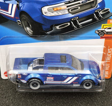 Load image into Gallery viewer, Hot Wheels 2024 &#39;22 Ford Maverick Custom Blue #196 HW Hot Trucks 10/10 New Long Card
