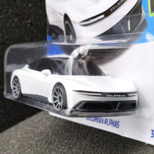 Load image into Gallery viewer, Hot Wheels 2024 DeLorean Alphas White #85 HW Green Speed 7/10 New
