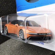 Load image into Gallery viewer, Hot Wheels 2024 DeLorean Alphas Copper #85 HW Green Speed 7/10 New Long Card
