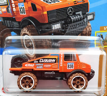 Load image into Gallery viewer, Hot Wheels 2024 Mercedes-Benz Unimog 1300L Orange #178 HW Dirt 1/10 New Long Card
