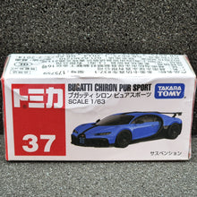 Load image into Gallery viewer, Tomica 2021 Bugatti Chiron Pur Sport Blue #37 New Sealed Box
