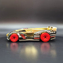 Load image into Gallery viewer, Hot Wheels 2019 Electrack Gold Chrome #73 Super Chromes 1/5
