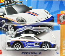 Load image into Gallery viewer, Hot Wheels 2024 Porsche 911 Rallye White/Blue #172 HW Turbo 5/5 New
