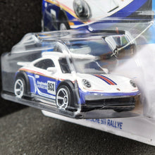 Load image into Gallery viewer, Hot Wheels 2024 Porsche 911 Rallye White/Blue #172 HW Turbo 5/5 New
