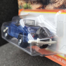 Load image into Gallery viewer, Matchbox 2024 1948 Willys Jeepster Dark Blue #10 MBX Adventure 10/100 New Long Card
