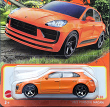 Load image into Gallery viewer, Matchbox 2024 2022 Porsche Macan Orange #11 MBX Roadtrip New Long Card
