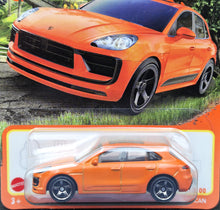 Load image into Gallery viewer, Matchbox 2024 2022 Porsche Macan Orange #11 MBX Roadtrip New Long Card
