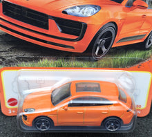 Load image into Gallery viewer, Matchbox 2024 2022 Porsche Macan Orange #11 MBX Roadtrip New Long Card
