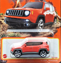 Load image into Gallery viewer, Matchbox 2024 &#39;19 Jeep Renegade Orange #16 MBX Adventure 16/100 New Long Card
