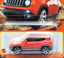 Load image into Gallery viewer, Matchbox 2024 &#39;19 Jeep Renegade Orange #16 MBX Adventure 16/100 New Long Card
