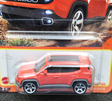 Load image into Gallery viewer, Matchbox 2024 &#39;19 Jeep Renegade Orange #16 MBX Adventure 16/100 New Long Card
