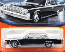 Load image into Gallery viewer, Matchbox 2024 1964 Lincoln Continental Black #21 MBX Showroom New Long Card
