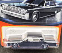 Load image into Gallery viewer, Matchbox 2024 1964 Lincoln Continental Black #21 MBX Showroom New Long Card
