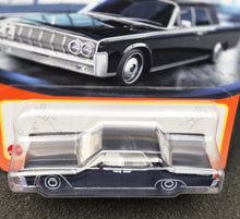 Load image into Gallery viewer, Matchbox 2024 1964 Lincoln Continental Black #21 MBX Showroom New Long Card
