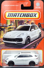 Load image into Gallery viewer, Matchbox 2024 Porsche Cayenne Turbo Pearl White #27 MBX Metro New Long Card
