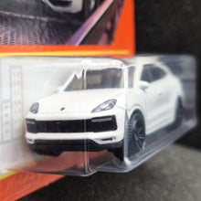 Load image into Gallery viewer, Matchbox 2024 Porsche Cayenne Turbo Pearl White #27 MBX Metro New Long Card
