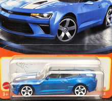 Load image into Gallery viewer, Matchbox 2024 &#39;16 Chevy Camaro Convertible Blue #31 MBX Showroom New Long Card
