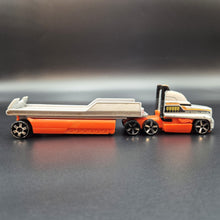 Load image into Gallery viewer, Hot Wheels 2011 Litt Haul - Flatbed Farm Hauler Grey HW Racing Rigs
