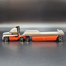 Load image into Gallery viewer, Hot Wheels 2011 Litt Haul - Flatbed Farm Hauler Grey HW Racing Rigs
