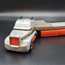Load image into Gallery viewer, Hot Wheels 2011 Litt Haul - Flatbed Farm Hauler Grey HW Racing Rigs
