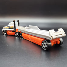 Load image into Gallery viewer, Hot Wheels 2011 Litt Haul - Flatbed Farm Hauler Grey HW Racing Rigs
