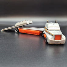Load image into Gallery viewer, Hot Wheels 2011 Litt Haul - Flatbed Farm Hauler Grey HW Racing Rigs
