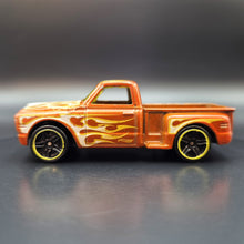 Load image into Gallery viewer, Hot Wheels 2014 Custom &#39;69 Chevy Pickup #217 Orange HW Workshop: Heat Fleet
