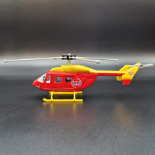 Load image into Gallery viewer, 2010 MBB/Kawasaki BK 117 Auckland Westpac Rescue Helicopter Red/Yellow Die Cast Model
