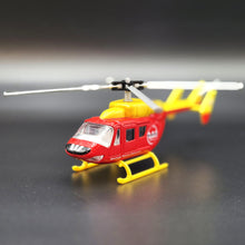 Load image into Gallery viewer, 2010 MBB/Kawasaki BK 117 Auckland Westpac Rescue Helicopter Red/Yellow Die Cast Model
