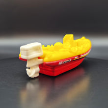 Load image into Gallery viewer, Matchbox 2014 Raft Boat Yellow/Red Sea Rescue 5 Pack Loose
