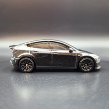 Load image into Gallery viewer, Hot Wheels 2024 Tesla Model Y Black #15 HW Green Speed 3/10
