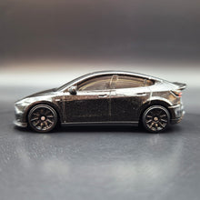 Load image into Gallery viewer, Hot Wheels 2024 Tesla Model Y Black #15 HW Green Speed 3/10

