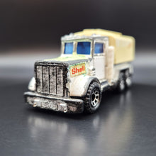 Load image into Gallery viewer, Matchbox 1990 Peterbilt Tanker Truck White #56 Matchbox 1-75
