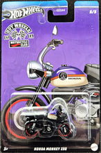 Load image into Gallery viewer, Hot Wheels 2024 Honda Monkey Z50 Purple Hot Wheels Motorcycle Club 5/5 New Long Card
