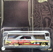 Load image into Gallery viewer, Hot Wheels 2023 &#39;66 Chevy Nova Matte Black 55th Anniversary Black &amp; Yellow Series 5/6 New
