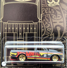 Load image into Gallery viewer, Hot Wheels 2023 &#39;67 Chevy C10 Matte Black 55th Anniversary Black &amp; Yellow Series 1/6 Mix 2 New
