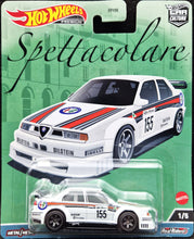 Load image into Gallery viewer, Hot Wheels 2023 Alfa Romeo 155 V6 Ti White Hot Wheels Spettacolare Car Culture 1/5 New
