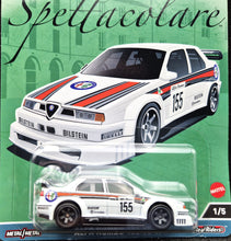 Load image into Gallery viewer, Hot Wheels 2023 Alfa Romeo 155 V6 Ti White Hot Wheels Spettacolare Car Culture 1/5 New
