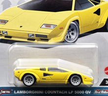 Load image into Gallery viewer, Hot Wheels 2023 Lamborghini Countach LP5000 QV Yellow Hot Wheels Spettacolare Car Culture 3/5 New
