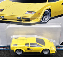 Load image into Gallery viewer, Hot Wheels 2023 Lamborghini Countach LP5000 QV Yellow Hot Wheels Spettacolare Car Culture 3/5 New
