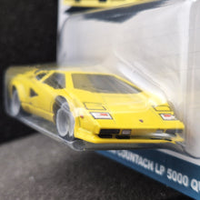 Load image into Gallery viewer, Hot Wheels 2023 Lamborghini Countach LP5000 QV Yellow Hot Wheels Spettacolare Car Culture 3/5 New
